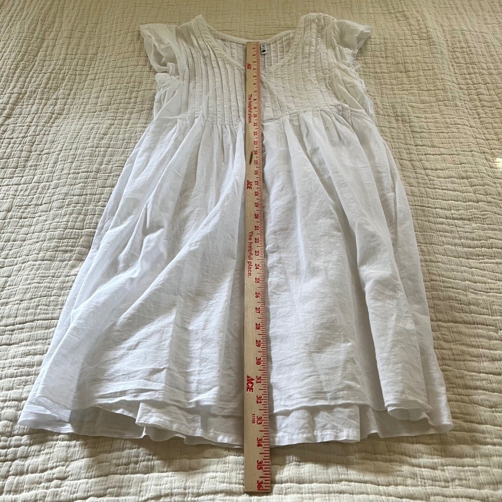 100% Organic Cotton Dress White Small - Picture 5 of 5